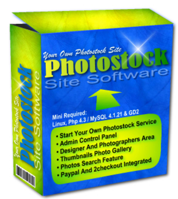 Product picture Photostock Site Software With Resell Rights