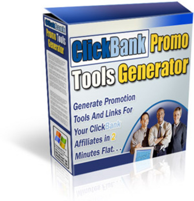 Product picture clickbank promo tools generator with resale rights
