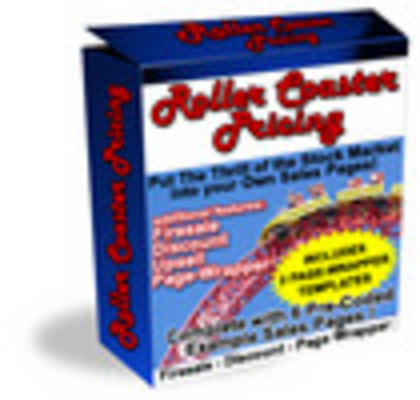 Product picture rollercoasting pricing with master resale rights