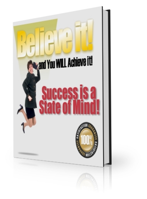 Product picture Believe It And You Will Achieve It -Plr Mrr